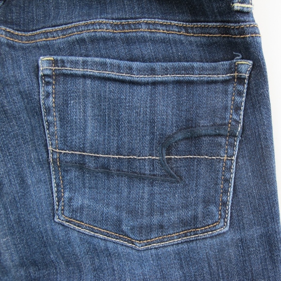 American Eagle Skinny Stretch Dark Blue Denim Jean - Picture 7 of 8